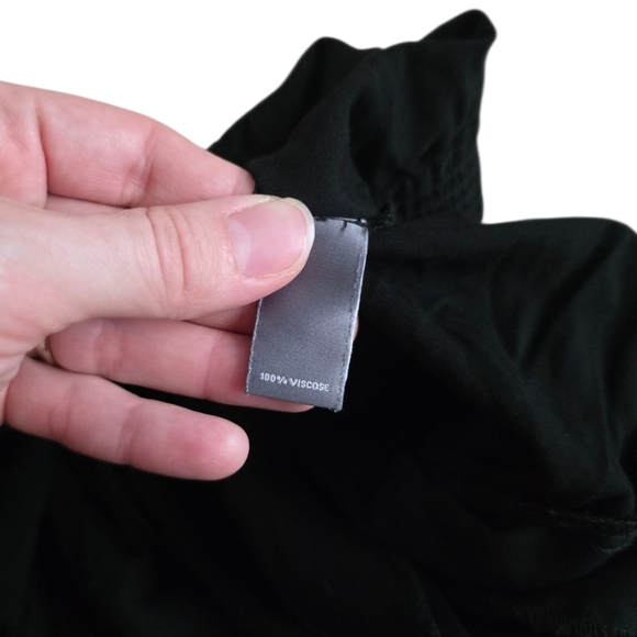 Neiman Marcus Black Tapered Cuffed Viscose Belted Casual Pants S - Picture 4 of 4